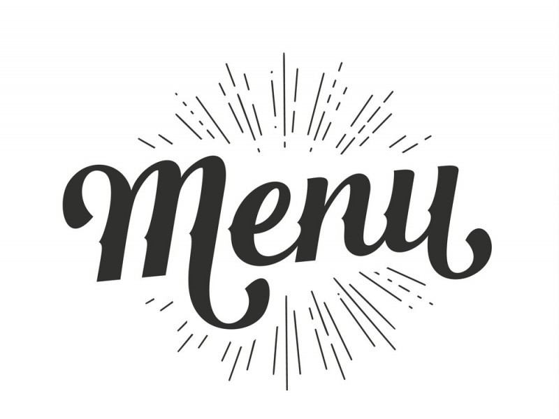 Le menu de la cantine